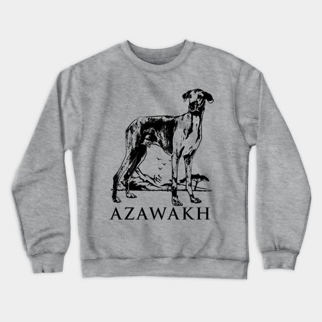 Azawakh Sighthound Crewneck Sweatshirt by Nartissima